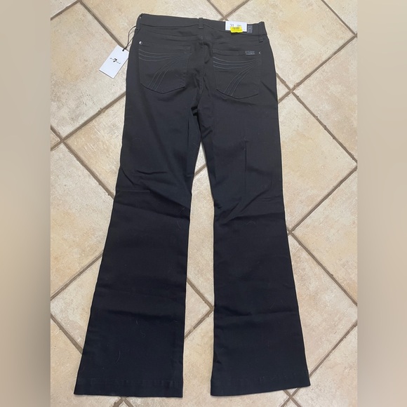 7 For All Mankind Black dojo Bootcut jeans- NWT - Picture 1 of 3
